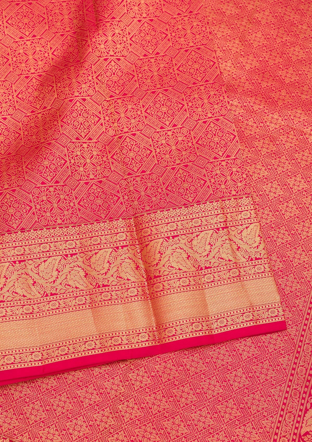 Maroon Zariwork Pure Silk Saree-Koskii