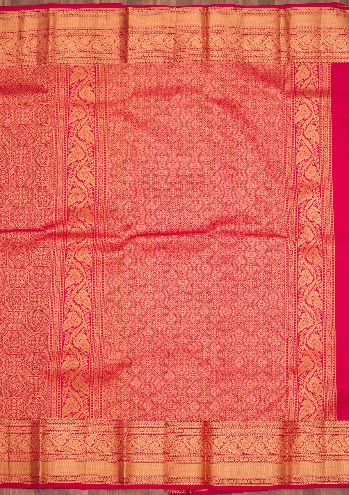 Maroon Zariwork Pure Silk Saree-Koskii