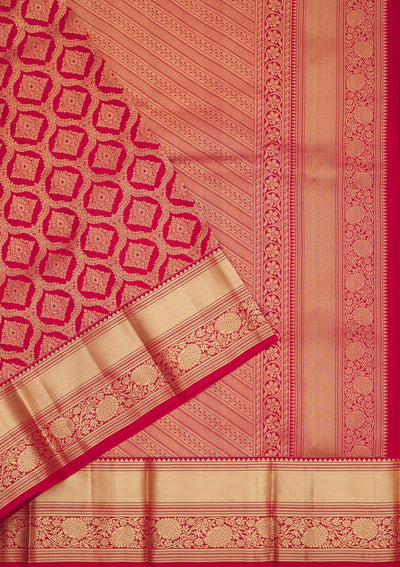 Maroon Zariwork Pure Silk Saree