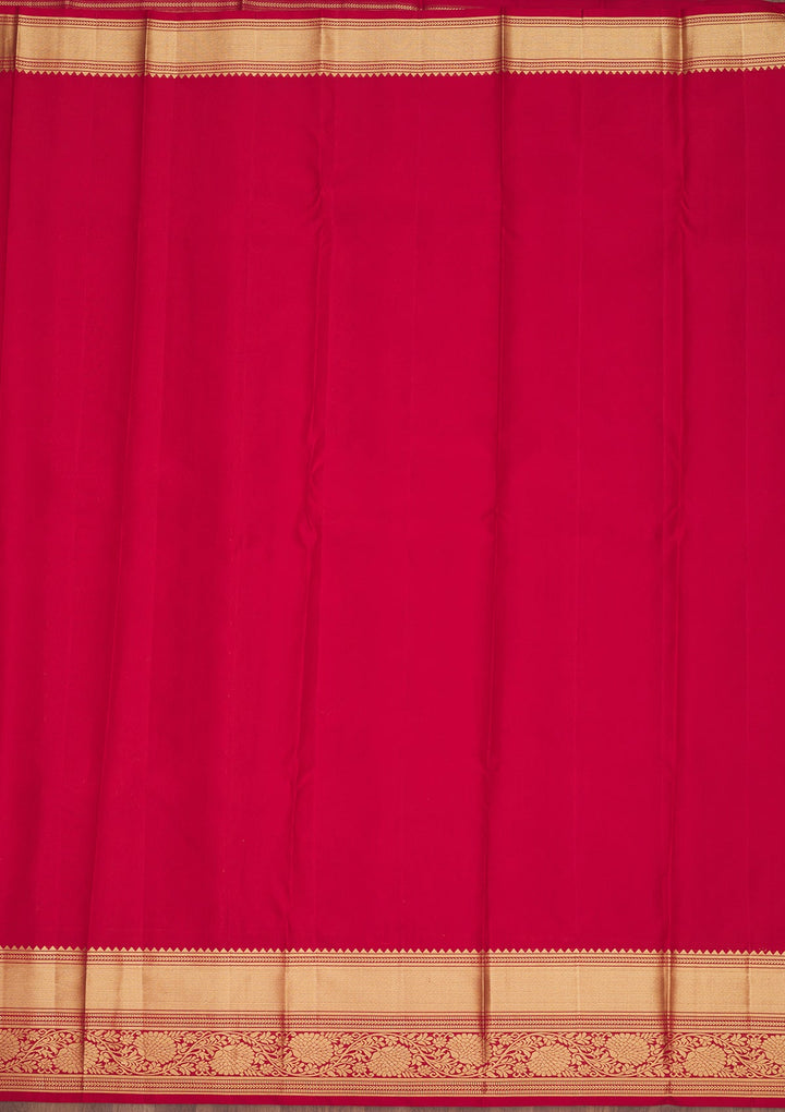 Maroon Zariwork Pure Silk Saree