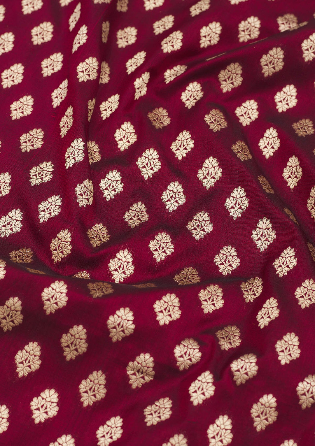 Maroon Zariwork Pure Silk Saree-Koskii