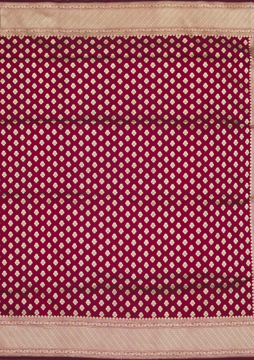 Maroon Zariwork Pure Silk Saree-Koskii