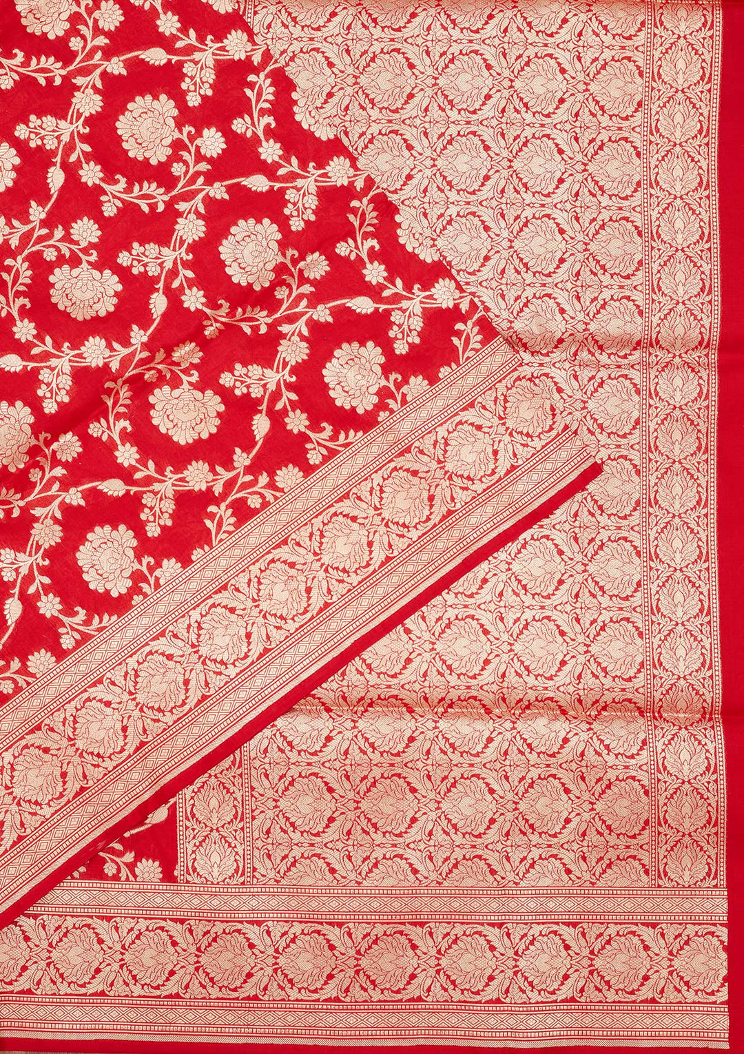 Maroon Zariwork Pure Silk Saree-Koskii