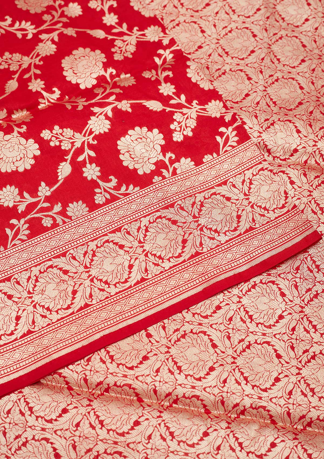 Maroon Zariwork Pure Silk Saree-Koskii