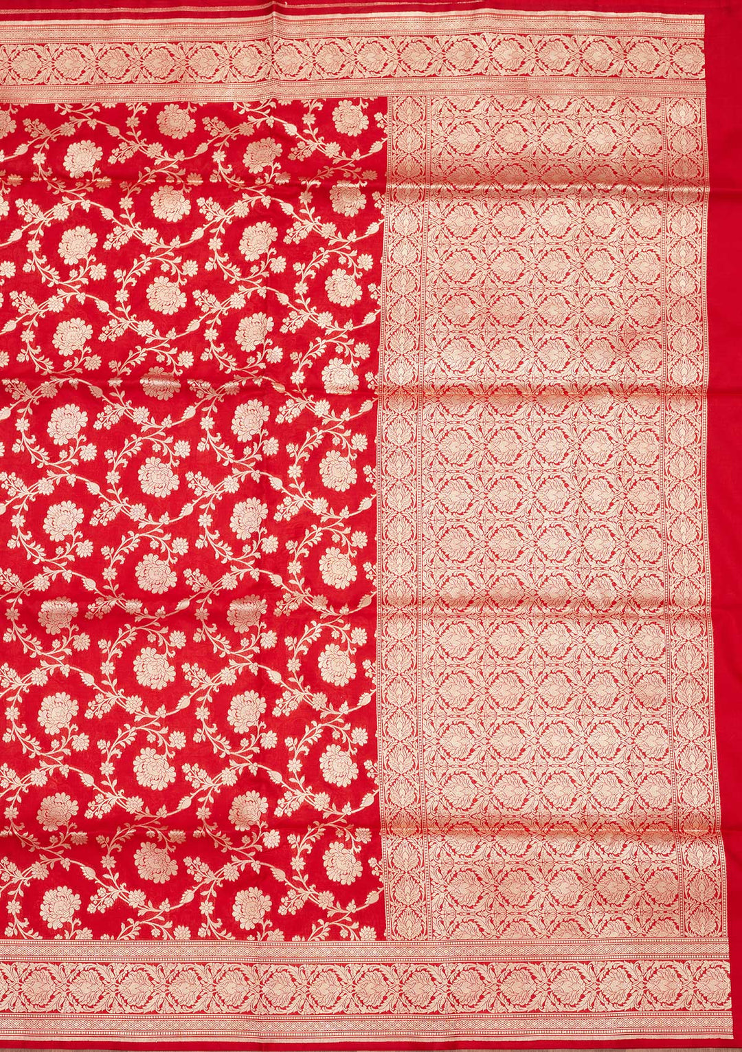 Maroon Zariwork Pure Silk Saree-Koskii