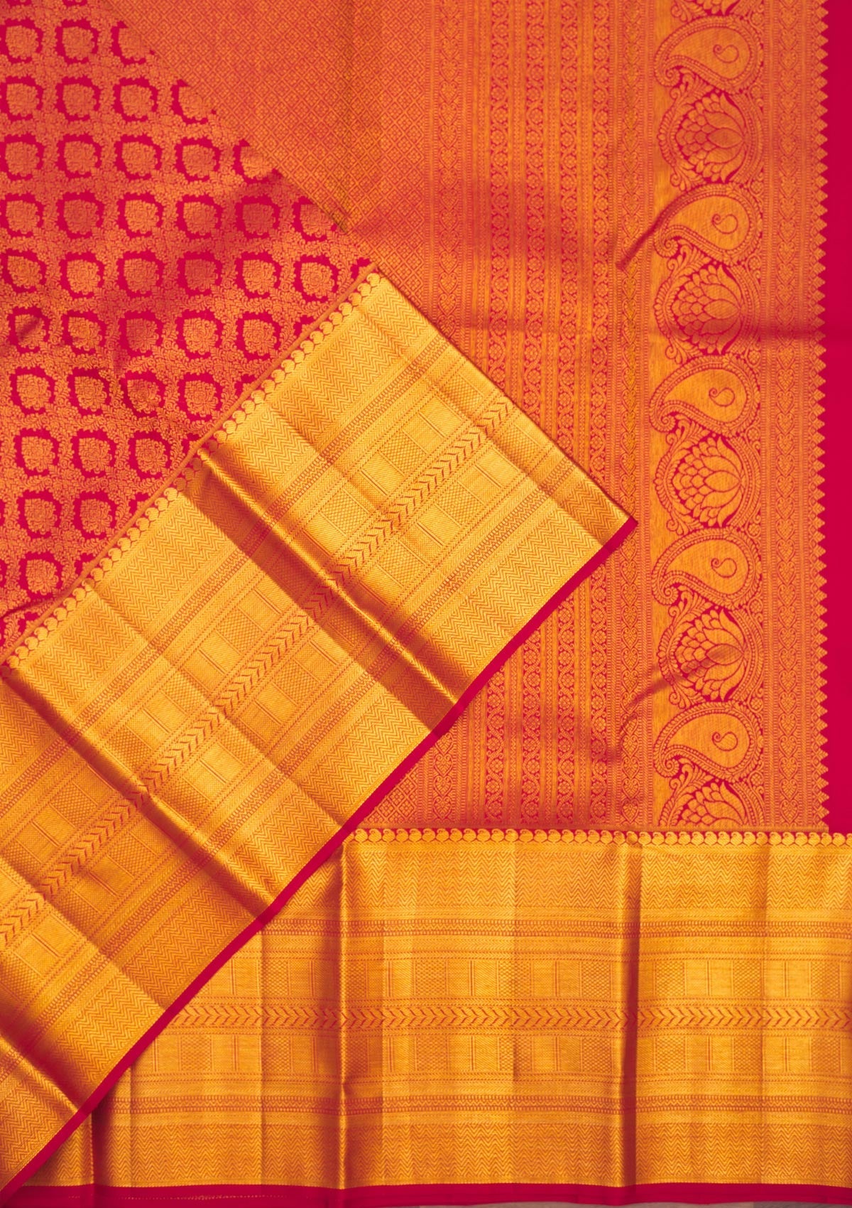 Maroon Zariwork Pure Silk Saree