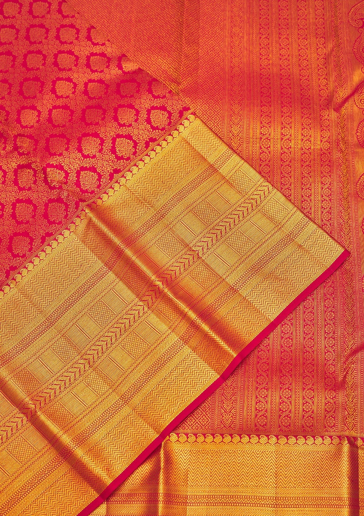 Maroon Zariwork Pure Silk Saree