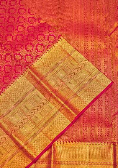 Maroon Zariwork Pure Silk Saree