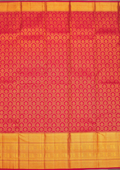 Maroon Zariwork Pure Silk Saree