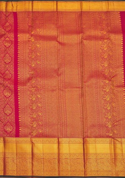 Maroon Zariwork Pure Silk Saree