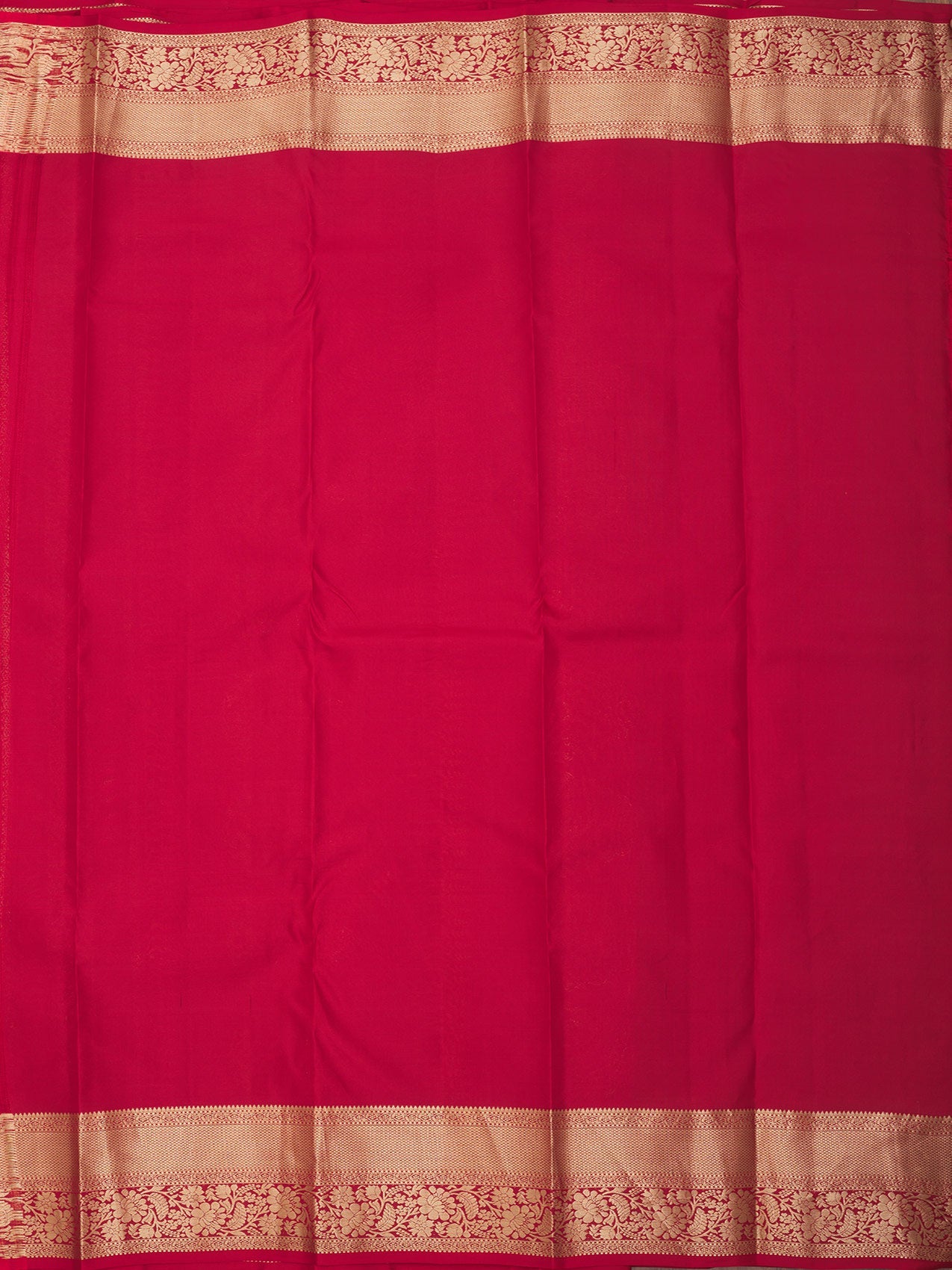 Maroon Zariwork Pure Silk Saree