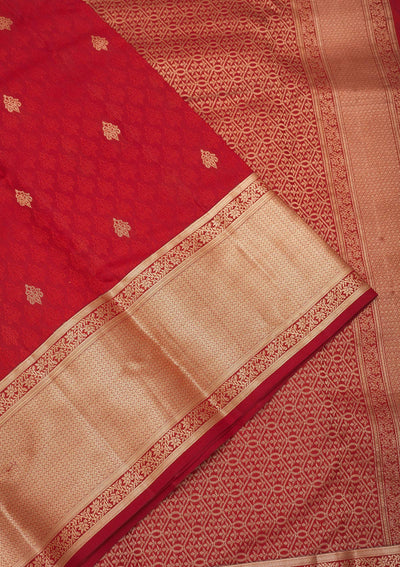 Maroon Zariwork Pure Silk Saree