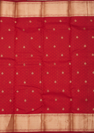 Maroon Zariwork Pure Silk Saree