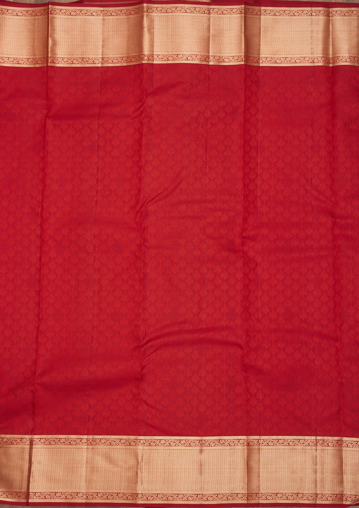 Maroon Zariwork Pure Silk Saree