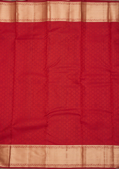 Maroon Zariwork Pure Silk Saree