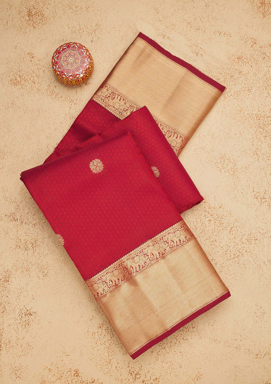 Maroon Zariwork Pure Silk Saree-Koskii