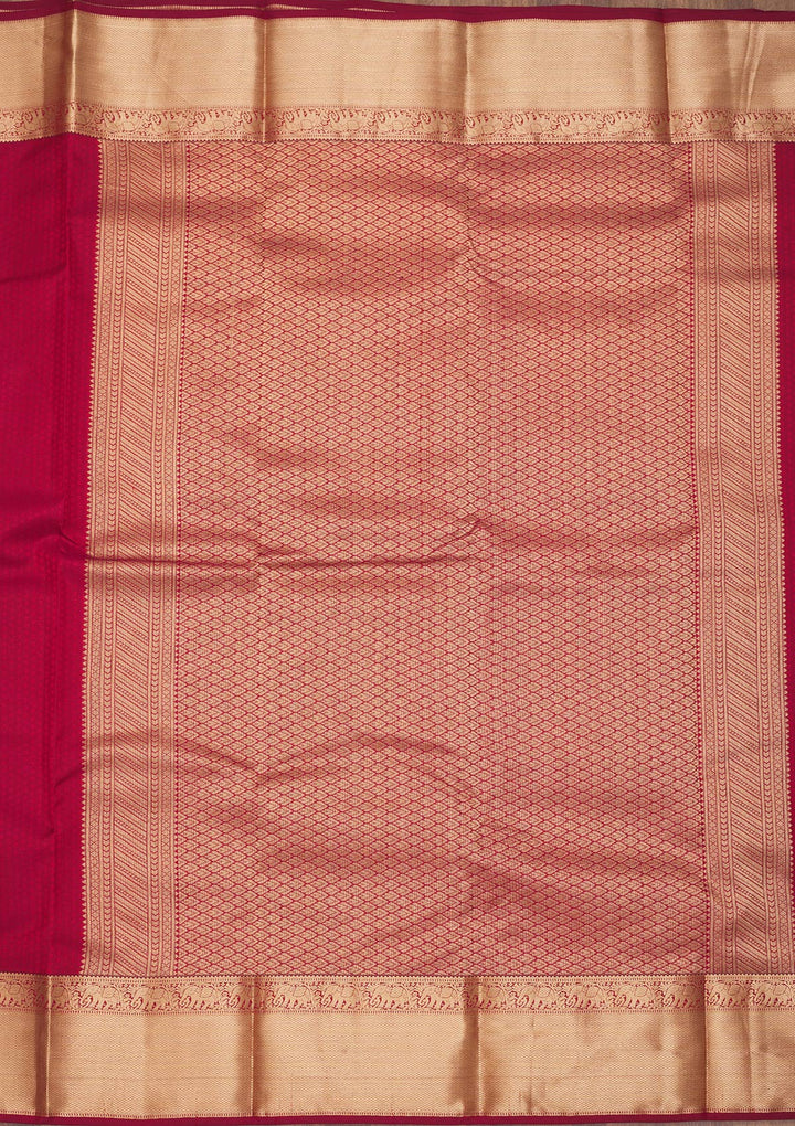 Maroon Zariwork Pure Silk Saree