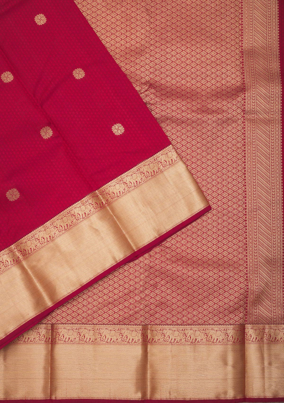 Maroon Zariwork Pure Silk Saree