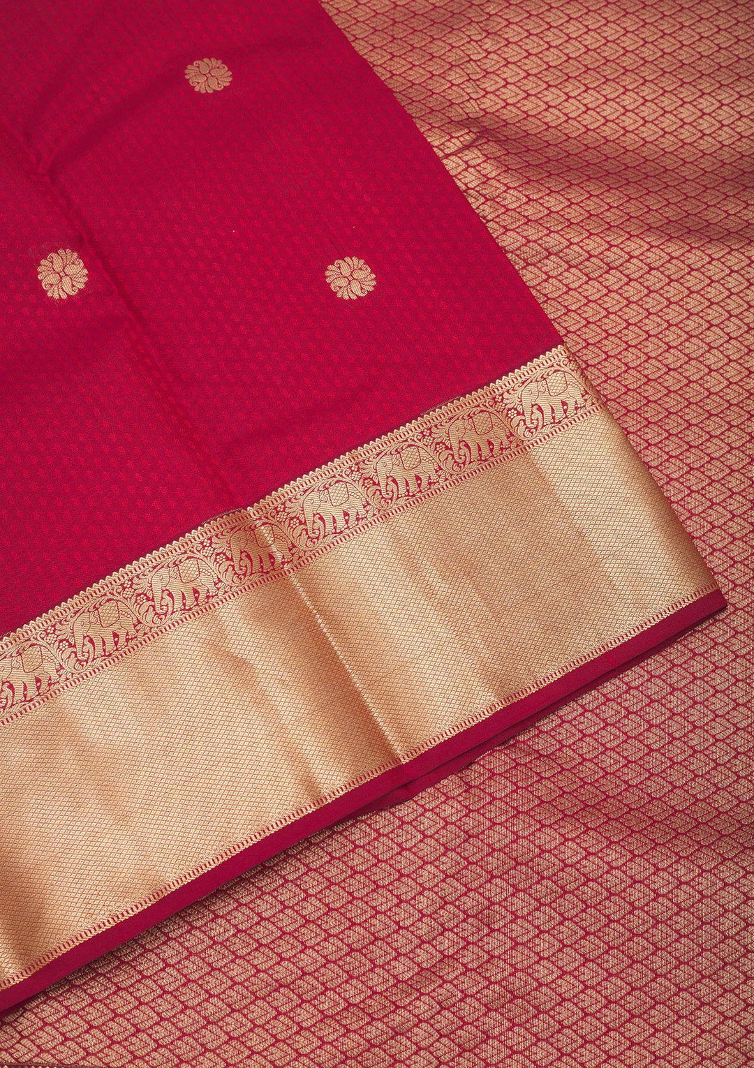 Maroon Zariwork Pure Silk Saree