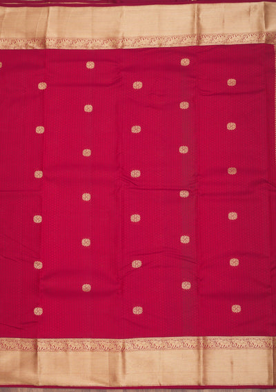 Maroon Zariwork Pure Silk Saree