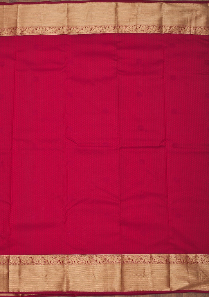 Maroon Zariwork Pure Silk Saree