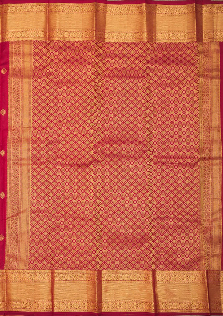 Maroon Zariwork Pure Silk Saree