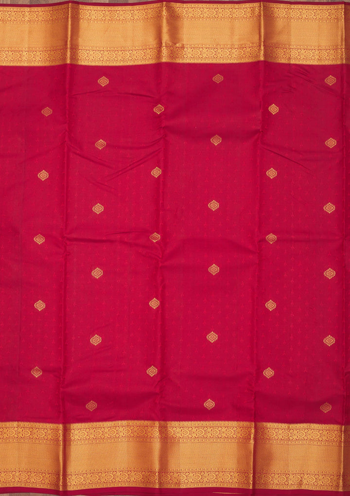 Maroon Zariwork Pure Silk Saree