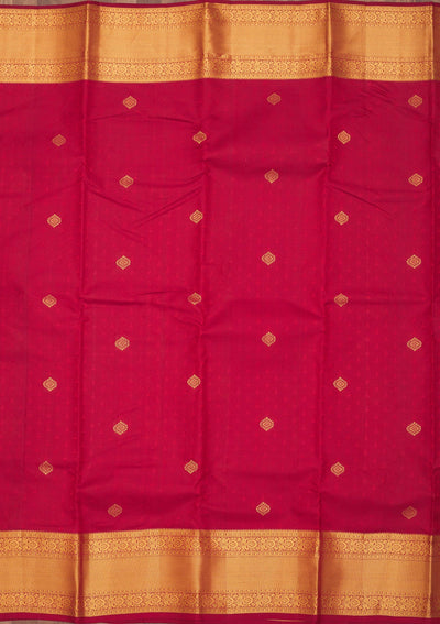 Maroon Zariwork Pure Silk Saree