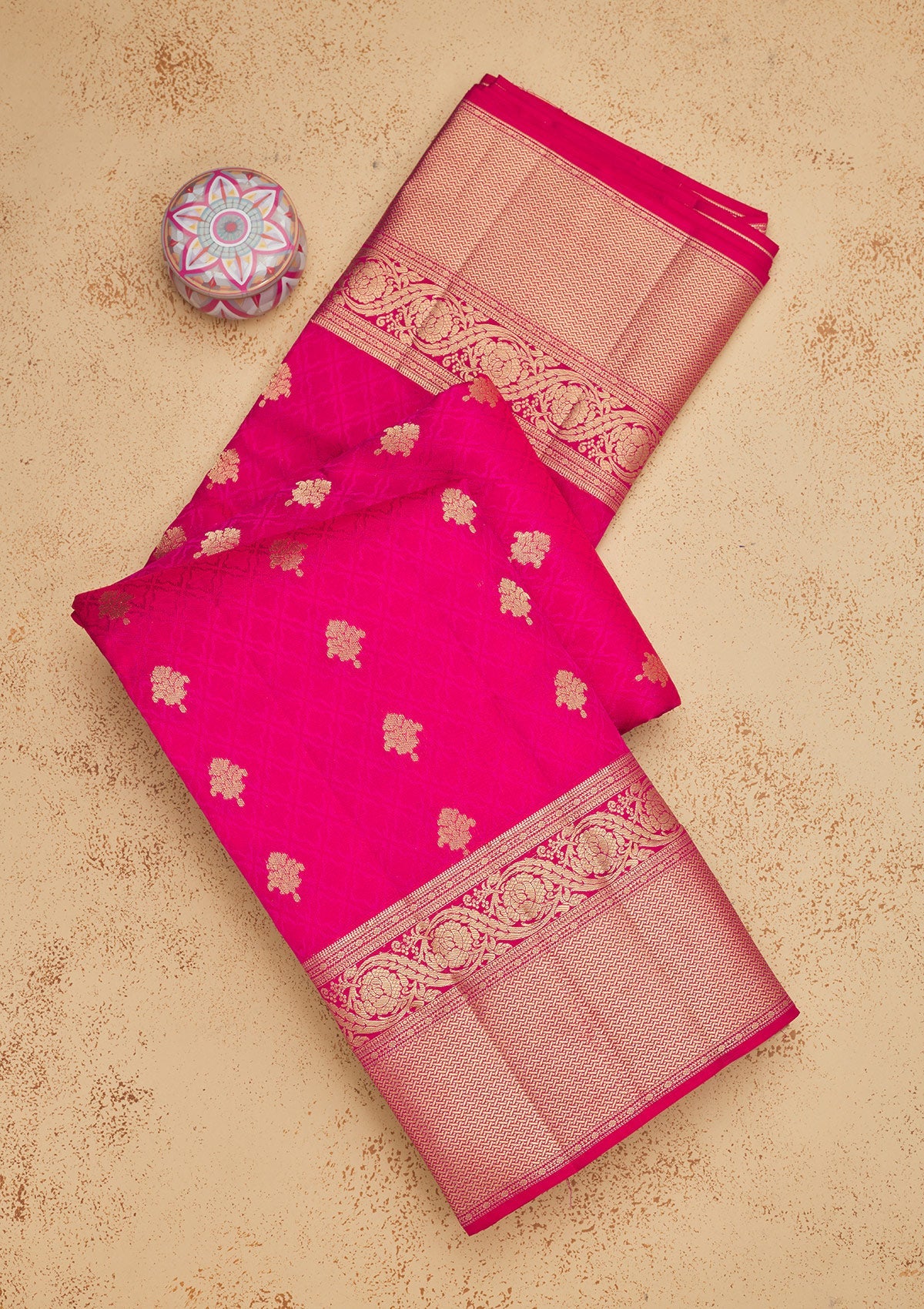 Maroon Zariwork Pure Silk Saree-Koskii