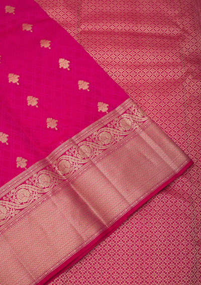 Maroon Zariwork Pure Silk Saree