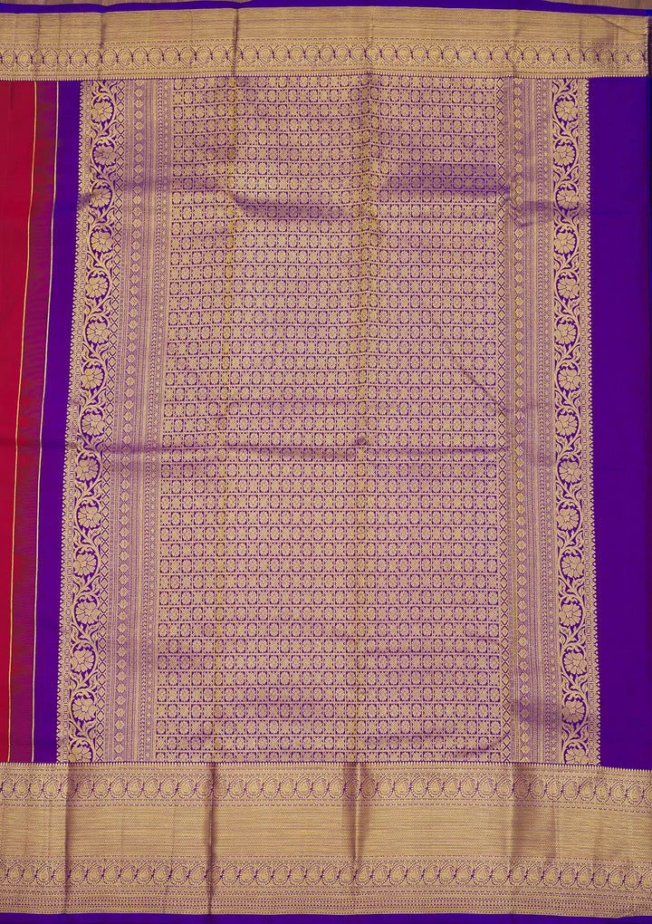 Maroon Zariwork Pure Silk Saree