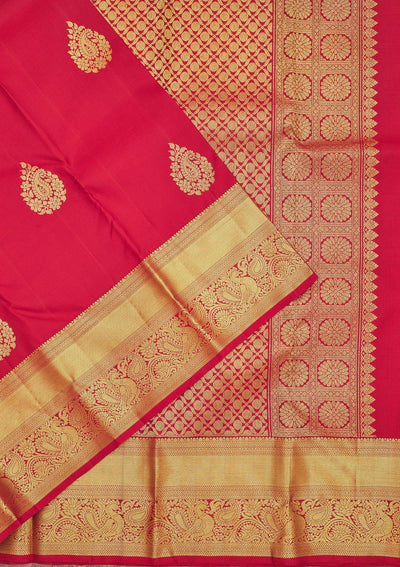 Maroon Zariwork Pure Silk Saree