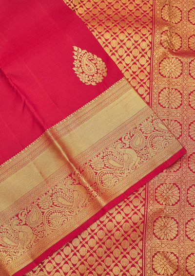 Maroon Zariwork Pure Silk Saree