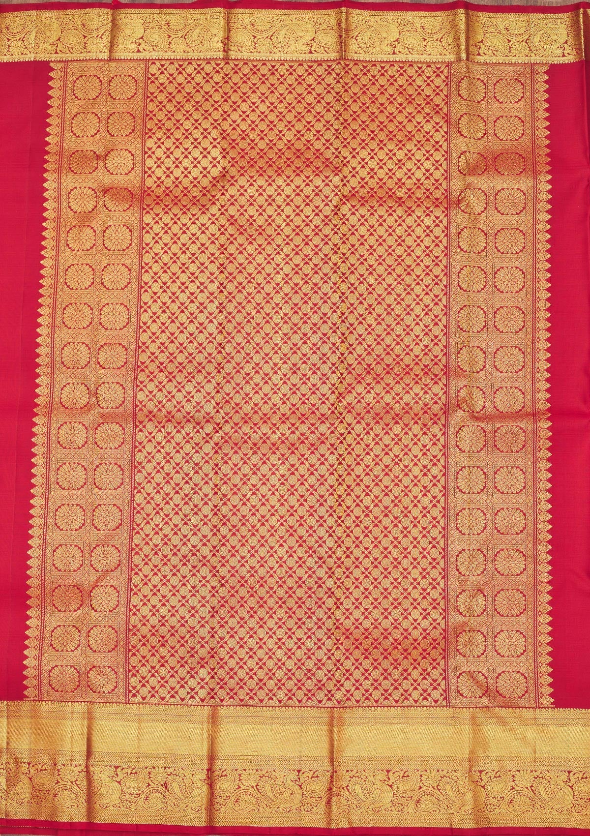 Maroon Zariwork Pure Silk Saree