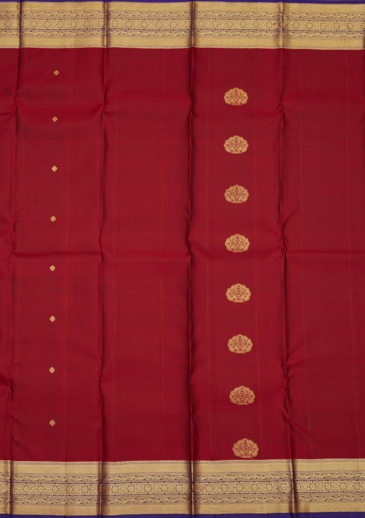 Maroon Zariwork Pure Silk Saree