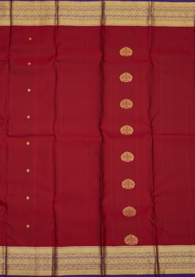 Maroon Zariwork Pure Silk Saree