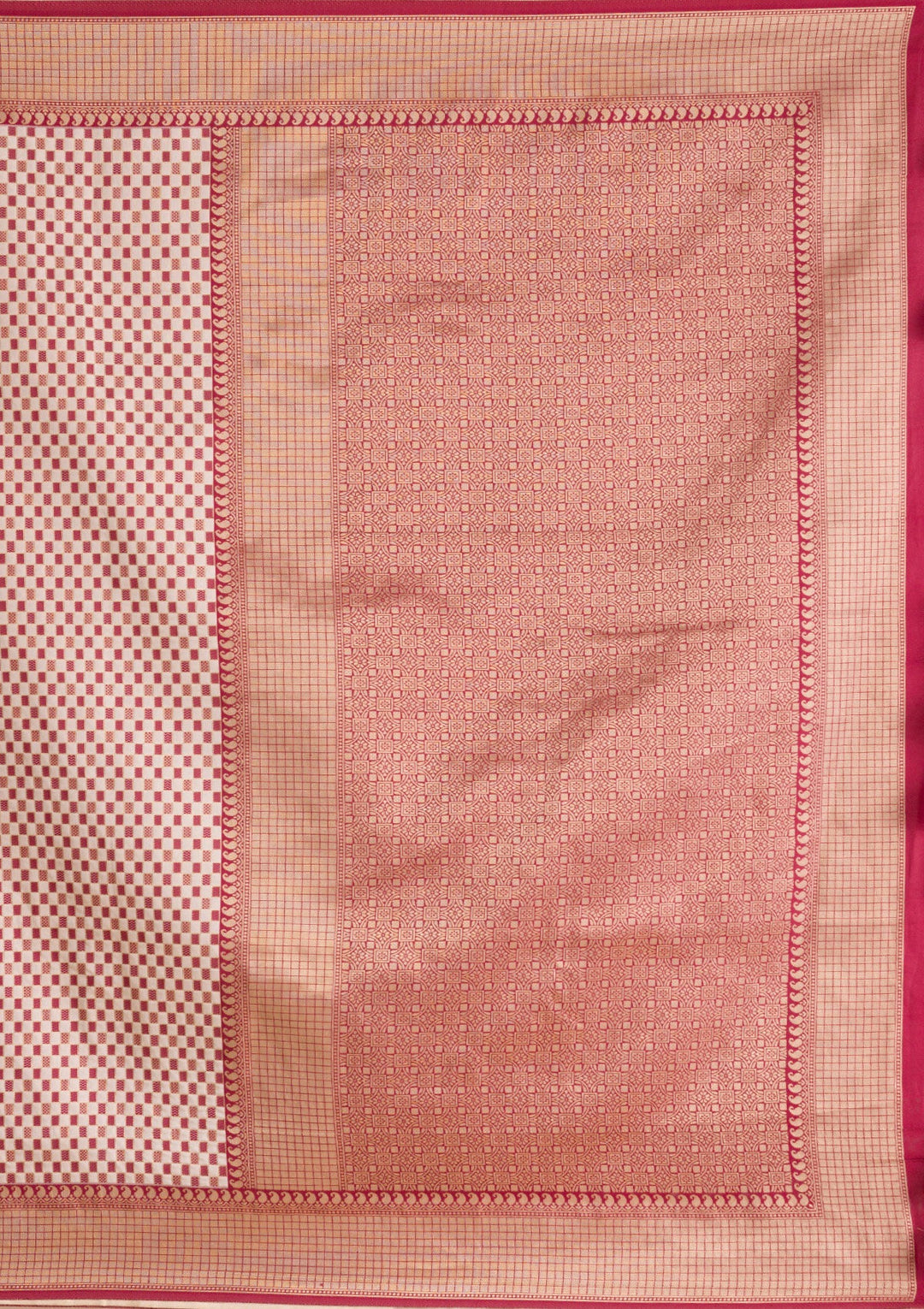 Maroon Zariwork Silk Saree-Koskii