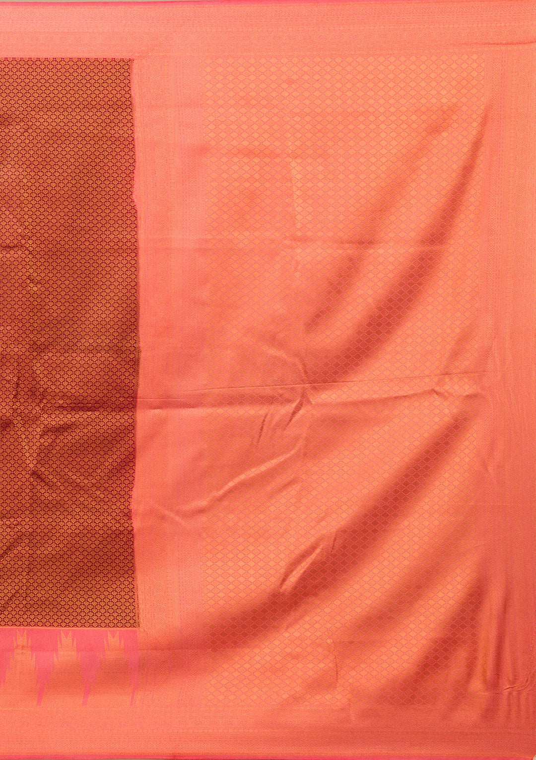 Maroon Zariwork Soft Silk Saree-Koskii