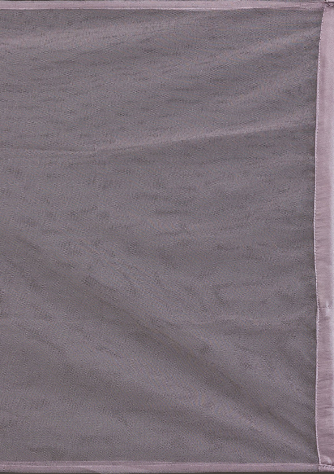 Mauve Silver Stonework Net Gown-Koskii