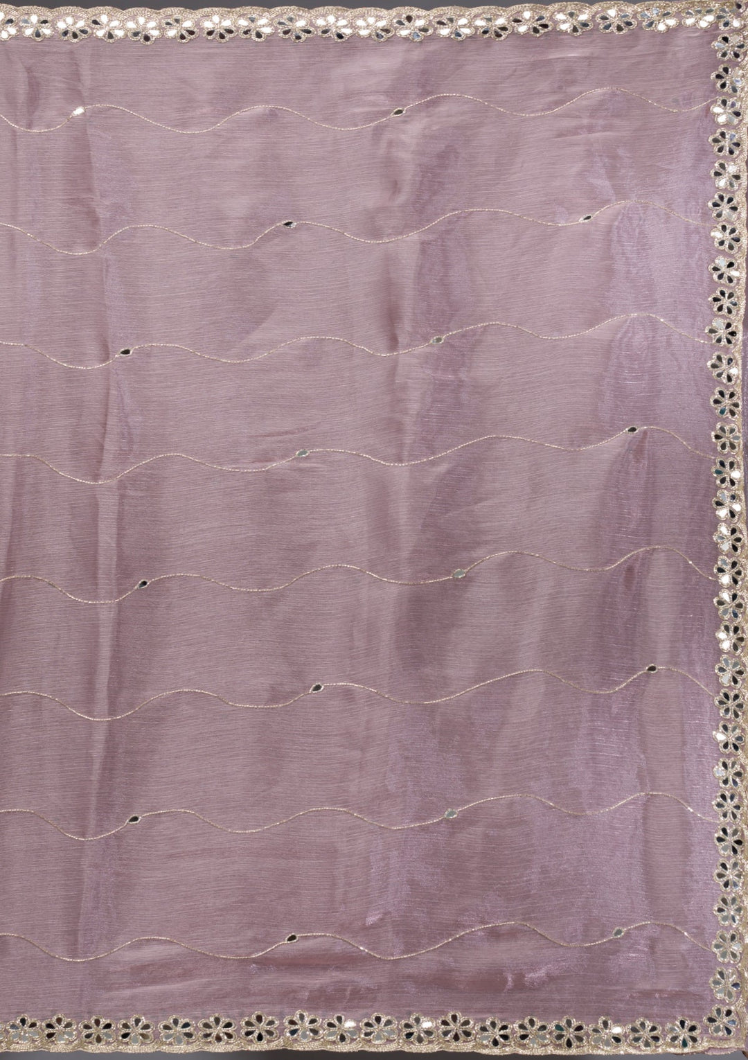 Mauve Stonework Georgette Saree-Koskii