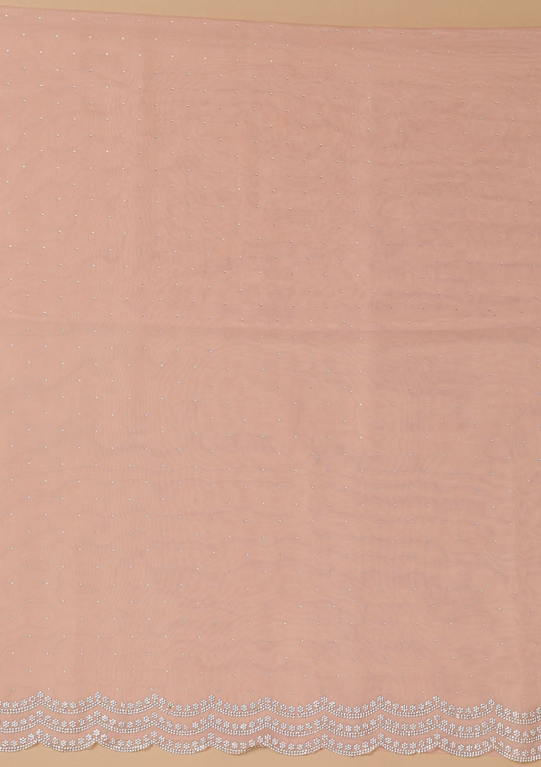 Mauve Swarovski Organza Unstitched Salwar Suit-Koskii