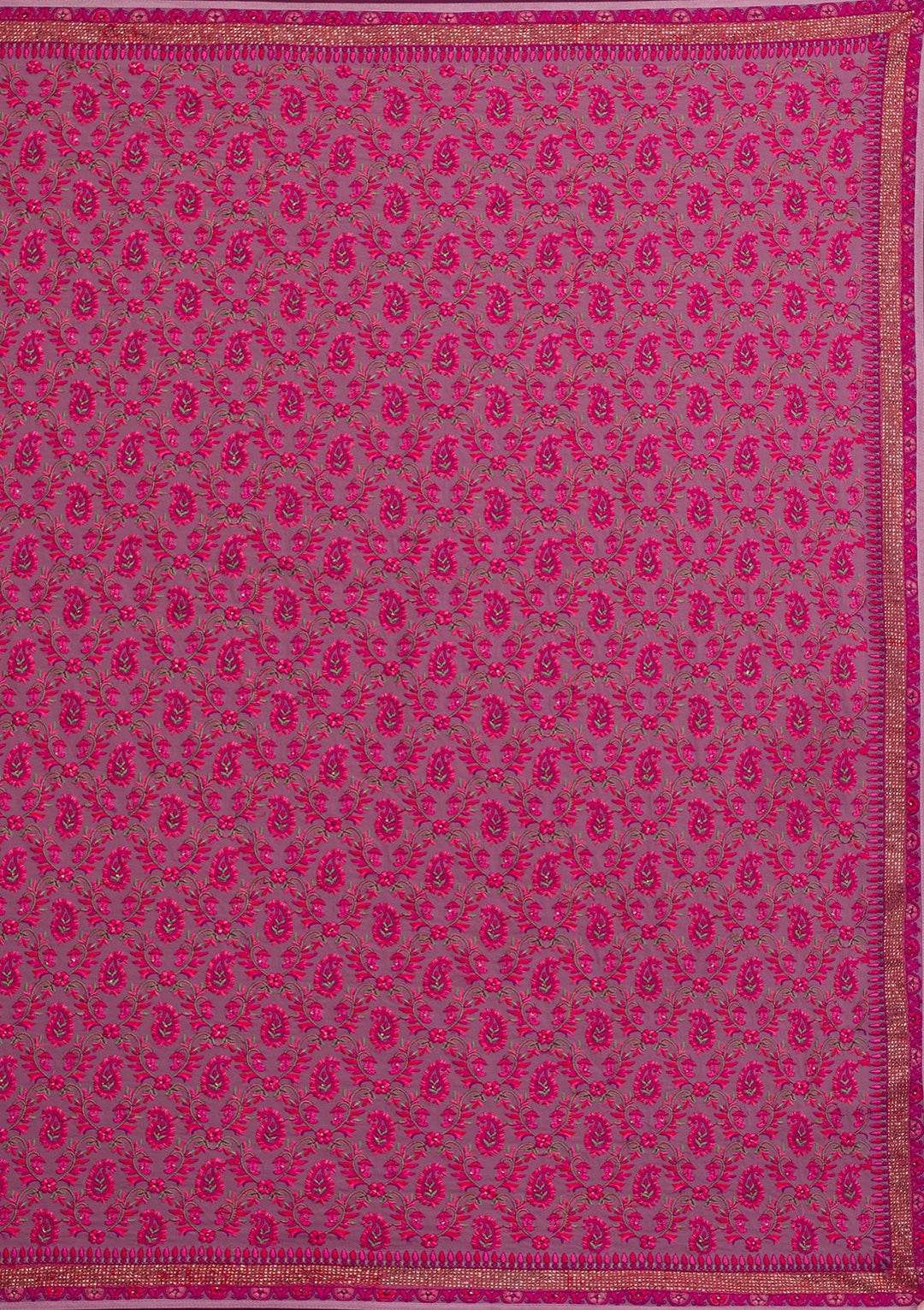 Mauve Threadwork Georgette Saree-Koskii