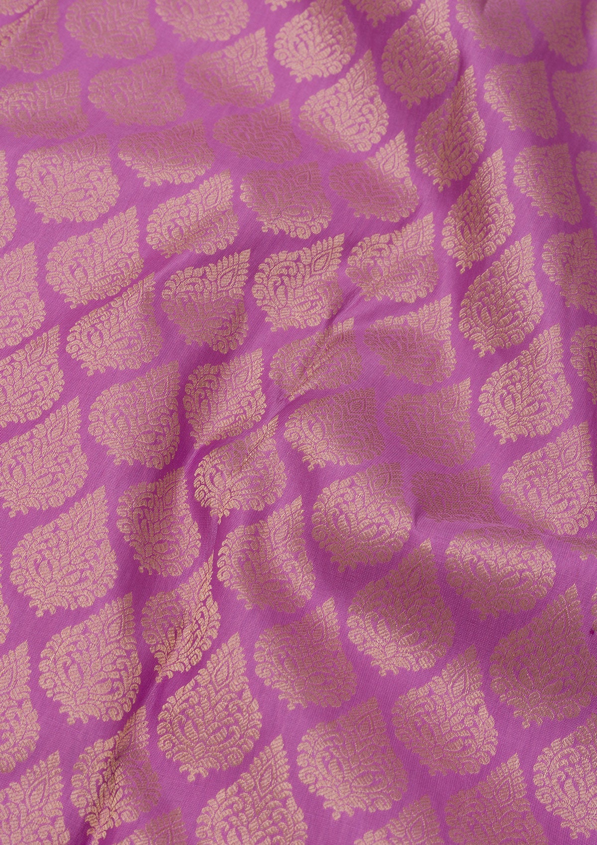 Mauve Zariwork Pure Silk Saree-Koskii