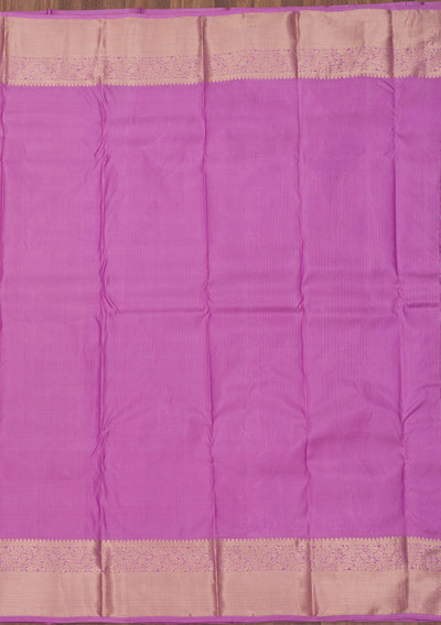 Mauve Zariwork Pure Silk Saree-Koskii