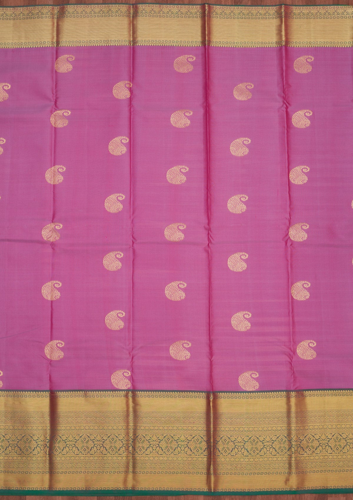 Mauve Zariwork Pure Silk Saree-Koskii