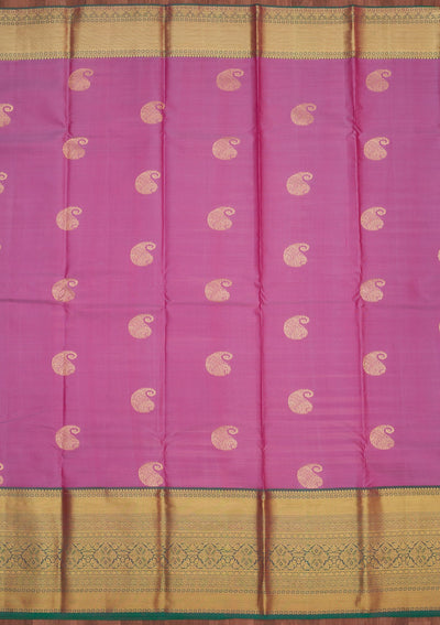 Mauve Zariwork Pure Silk Saree-Koskii