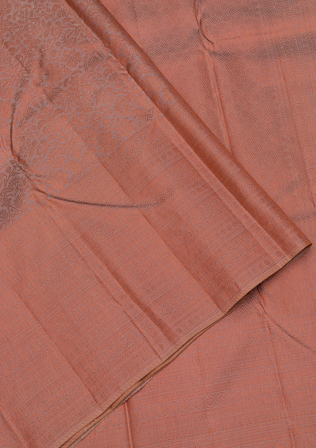 Mauve Zariwork Pure Silk Saree-Koskii