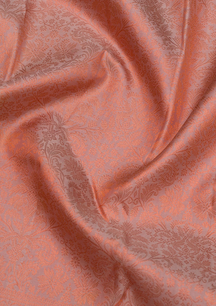 Mauve Zariwork Pure Silk Saree-Koskii