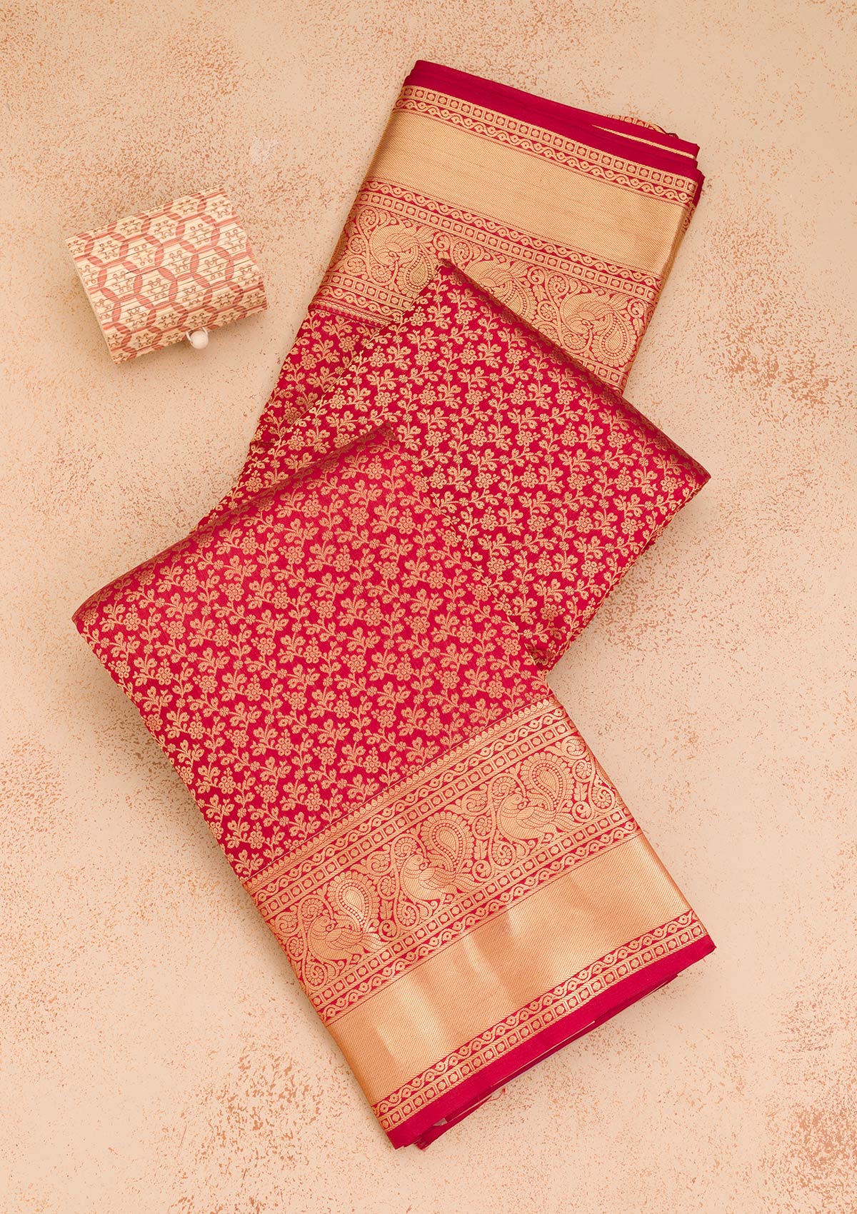 Mauve Zariwork Pure Silk Saree-Koskii