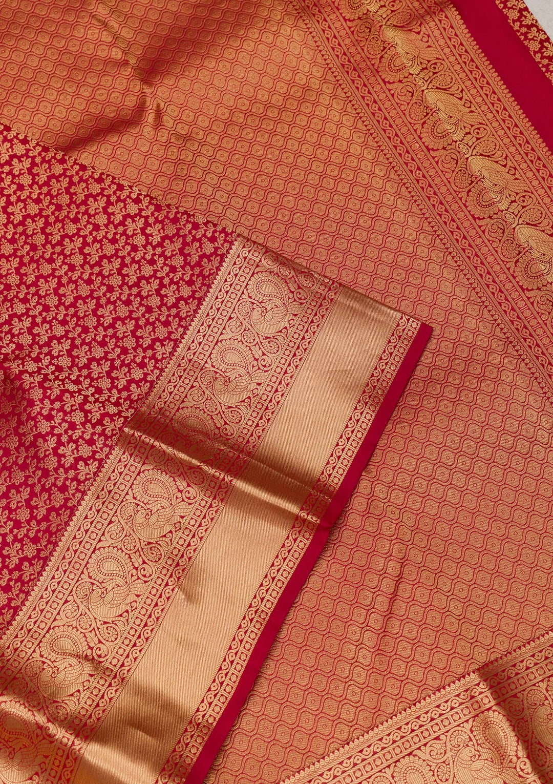Mauve Zariwork Pure Silk Saree-Koskii